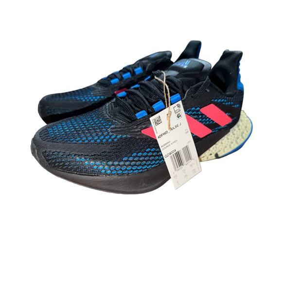 adidas 4DFWD_Pulse J GZ4004 Kid's Sneakers Core Black/Turbo/Blue Rush Size 6